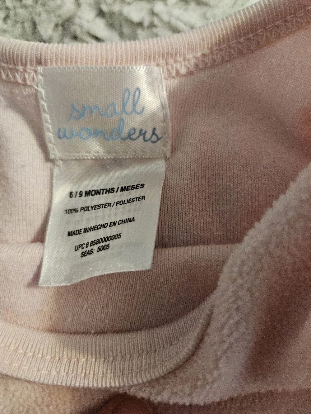 small wonders Pink Long Sleeve Baby Gown - Cozy Knit Sleep Sack& Jammies